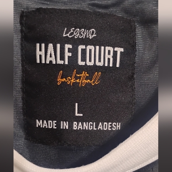 Half Court Basketball Jersey L Carbon/Black - Picture 6 of 15